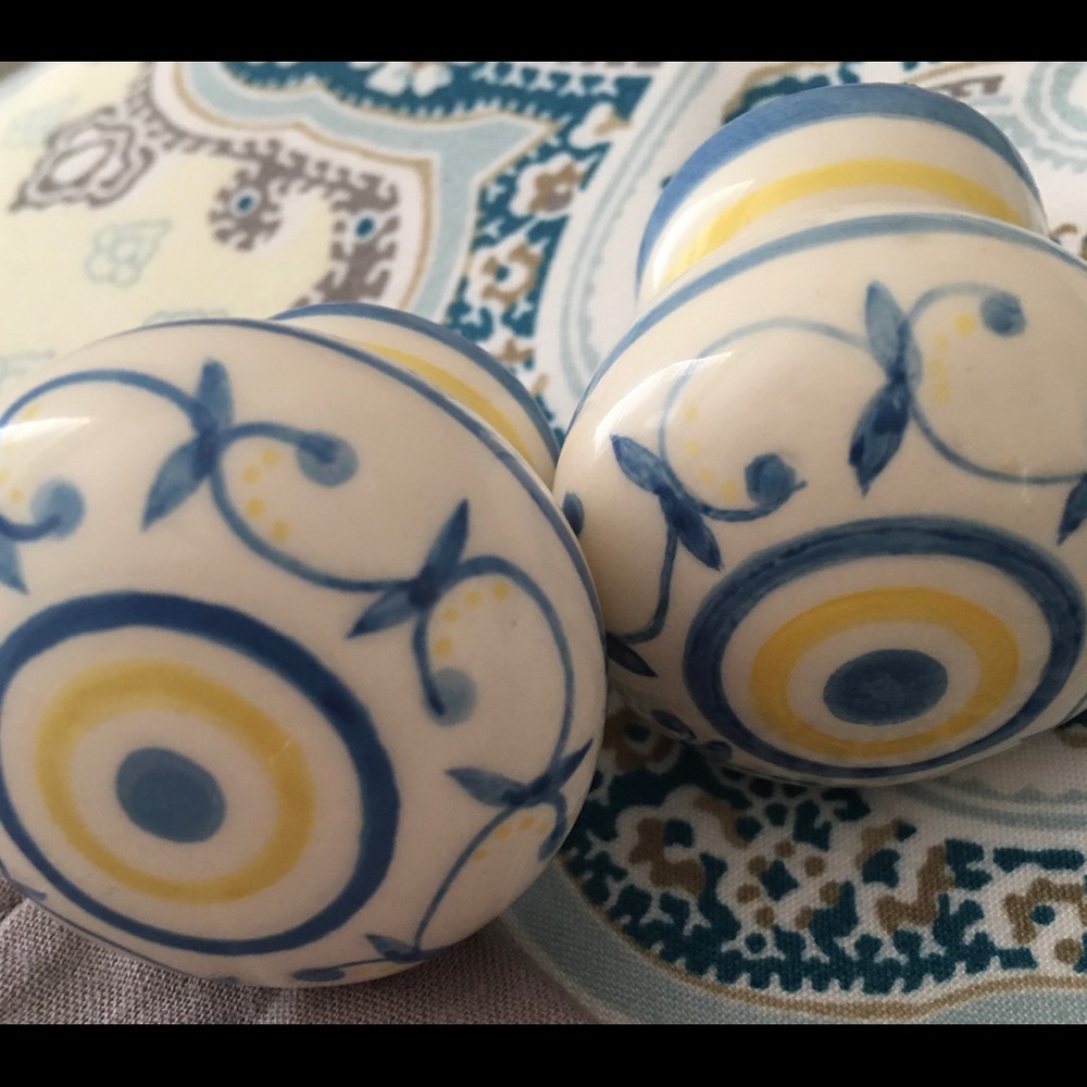 Ceramic decorative knobs💙🐳💙